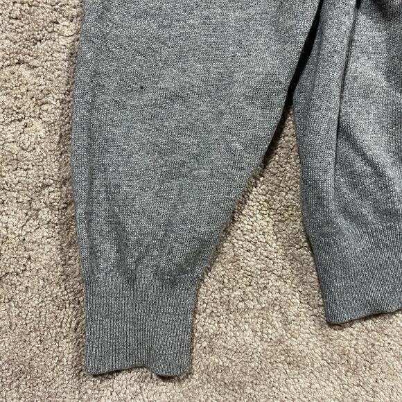 Fairway Greene Cashmere Sweater L Hong Kong Gray 100% Cashmere V Neck - Picture 2 of 9